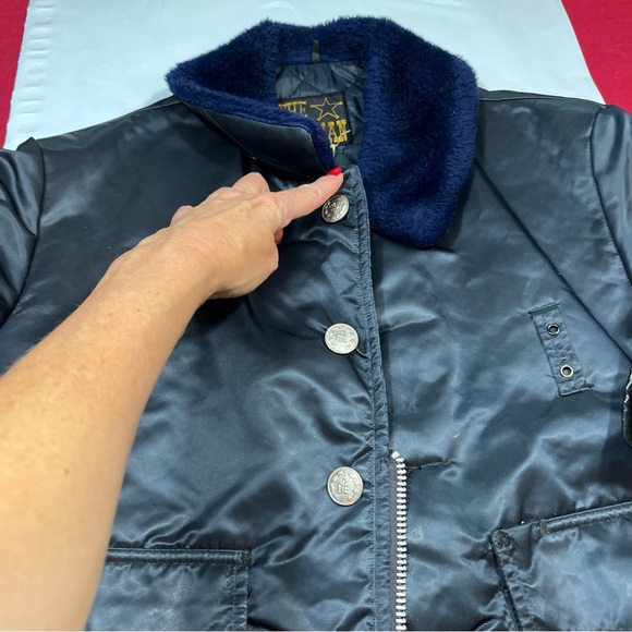 THE LAWMAN BLUE authentic Police man JACKET Fur Collar Sheriff Cop Policeman 42L - Picture 16 of 16